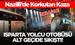 Isparta Yolcu Otobüsü Alt Geçide Sıkıştı!