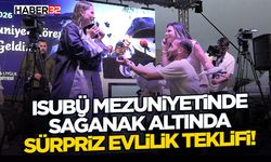 ISUBÜ Mezuniyetinde Sağanak Altında Sürpriz Evlilik Teklifi!