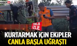 Kurtarmak İçin Ekipler Canla Başla Uğraştı