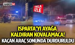 Isparta’yı Ayağa Kaldıran Kovalamaca! Kaçan Araç Sonunda Durduruldu