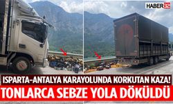 Isparta-Antalya Karayolunda Korkutan Kaza!