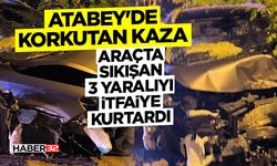 Araçta Sıkışan 3 Yaralıyı İtfaiye Kurtardı