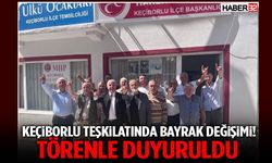 Keçiborlu teşkilatında bayrak değişimi! Törenle duyuruldu