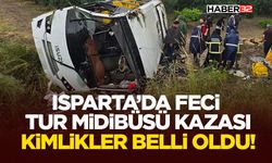 Isparta’da Feci Tur Midibüsü Kazası Kimlikler Belli Oldu!
