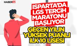 Isparta’da LGS Tercih Maratonu Başlıyor
