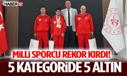 Milli Sporcu Rekor Kırdı! 5 Kategoride 5 Altın