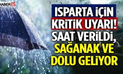 Isparta İçin Kritik Uyarı! Saat Verildi, Sağanak Ve Dolu Geliyor