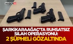 Şarkikaraağaç'ta Ruhsatsız Silah Operasyonu