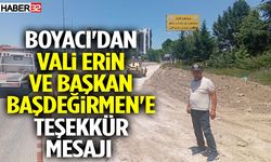 Boyacı'dan Isparta Vali Erin'e be Başkan Başdeğirmen'e Teşekkür