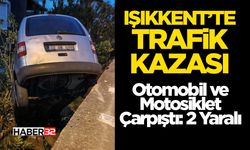 Işıkkent’te Trafik Kazası - Otomobil İle Motosiklet Çarpıştı