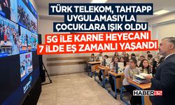 5G ile karne heyecanı 7 ilde eş zamanlı yaşandı