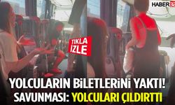 Yolcuların Biletlerini Yaktı! Savunması Şoke Etti