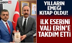 Mevlüt Tosun İlk Eserini Vali Erin’e Takdim Etti