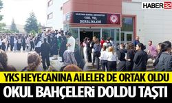 YKS Heyecanına Aileler De Ortak Oldu Okul Bahçeleri Doldu Taştı