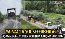 Yalvaç’ta Yol Seferberliği! Aşağı İleği–Eyüpler Yolunda Çalışma Sürüyor