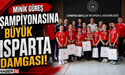 Minik Güreş Şampiyonasına Büyük ISPARTA Damgası!