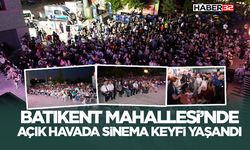 Batıkent Mahallesi’nde açık havada sinema keyfi yaşandı