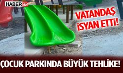 Çocuk Parkında Büyük Tehlike! Vatandaş İsyan Etti