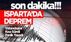 Isparta’da Korkutan Deprem-2.5 Büyüklüğünde Sarsıntı!