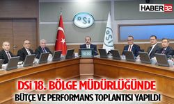 DSİ 18. Bölge Müdürlüğünde Bütçe ve Performans Toplantısı Yapıldı