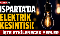 Isparta'da Elektrik Kesintisi