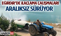 Eğirdir’de İlaçlama Çalışmaları Aralıksız Sürüyor