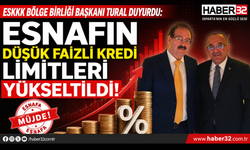 Esnafın Düşük Faizli Kredi Limitleri Yükseltildi!