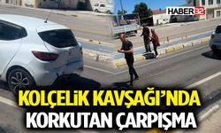 Kolçelik Kavşağı’nda Korkutan Çarpışma