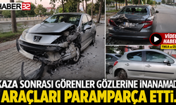 Isparta’da Kaza Sonrası Araçlar Kullanılamaz Hale Geldi