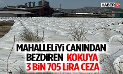 Mahalleliyi Canından Bezdiren Kokuya 3 Bin 705 Lira Ceza