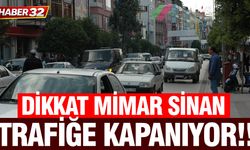 Isparta'da Mimar Sinan Cd 4 Gece Trafiğe Kapanıyor!