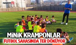 Minik Kramponlar Futbol Sahasında Ter Döküyor