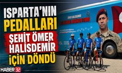Isparta’nın Pedalları Şehit Ömer Halisdemir İçin Döndü