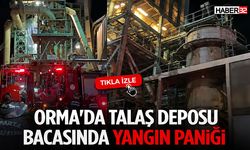 Orma'da Talaş Deposu Bacasında Yangın Paniği!