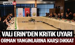 Vali Erin’den Kritik Uyarı: Orman Yangınlarına Karşı Dikkat