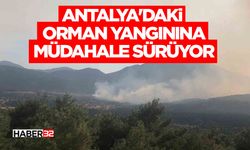 Antalya'daki orman yangınına müdahale sürüyor