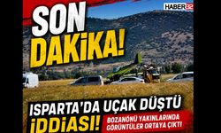 Isparta'da Uçak Düştü!