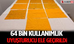 64 Bin Kullanımlık Uyuşturucu Ele Geçirildi