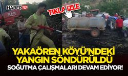 Yakaören Köyü’ndeki Yangın Söndürüldü