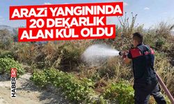 Burdur'da arazi yangınında 20 dekarlık alan kül oldu