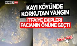 Kayı Köyünde Korkutan Yangın