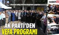 AK Parti'den Vefa Programı