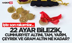 22 Ayar Bilezik, Cumhuriyet Altını, Tam, Yarım, Çeyrek Ve Gram Altın Ne Kadar?