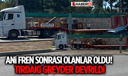 Ani Fren Greyderi Yoldan Uçurdu