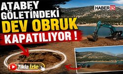 Atabey Göleti’ndeki Obruklar Kapatılıyor