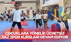 Çocuklara yönelik ücretsiz yaz spor kursları devam ediyor