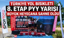 Türkiye Yol Bisikleti 8. Etap PYY Yarışı Büyük Heyecana Sahne Oldu