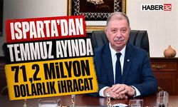 Isparta’dan Temmuz Ayında 71,2 Milyon Dolarlık İhracat