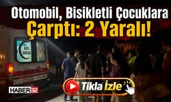 Otomobil, Bisikletli Çocuklara Çarptı: 2 Yaralı!