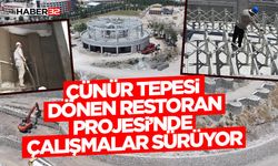 Çünür Tepesi Dönen Restoran Projesi’nde Çalışmalar Sürüyor